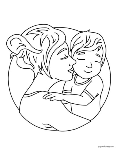 Mother's Day Coloring Pages