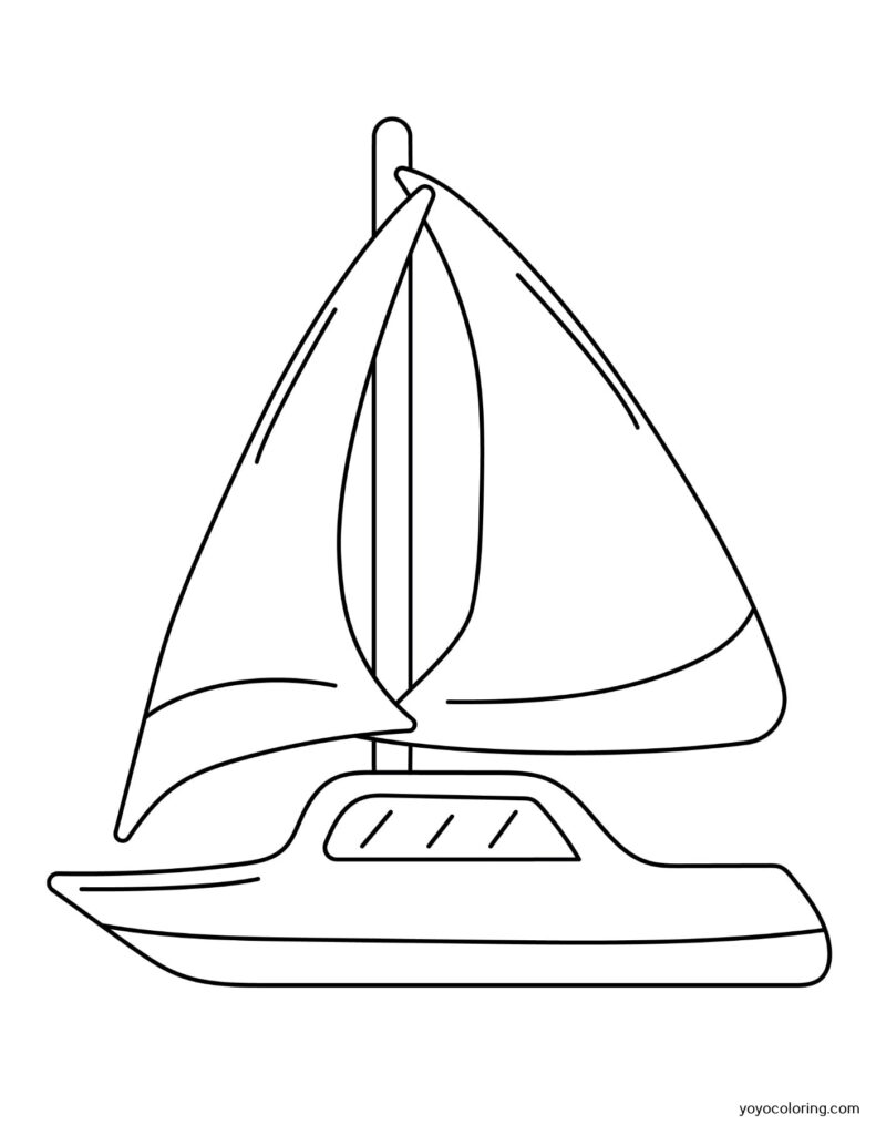Sailboat Coloring Pages