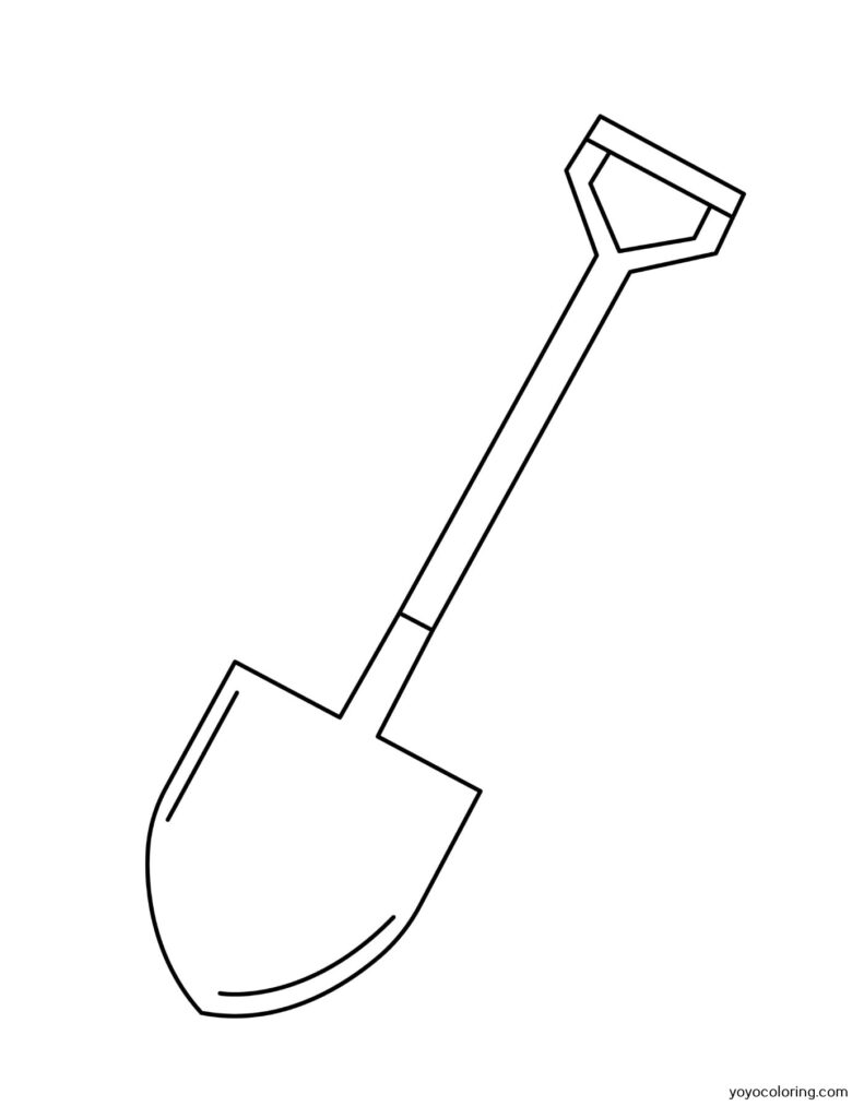 Shovel Coloring Pages