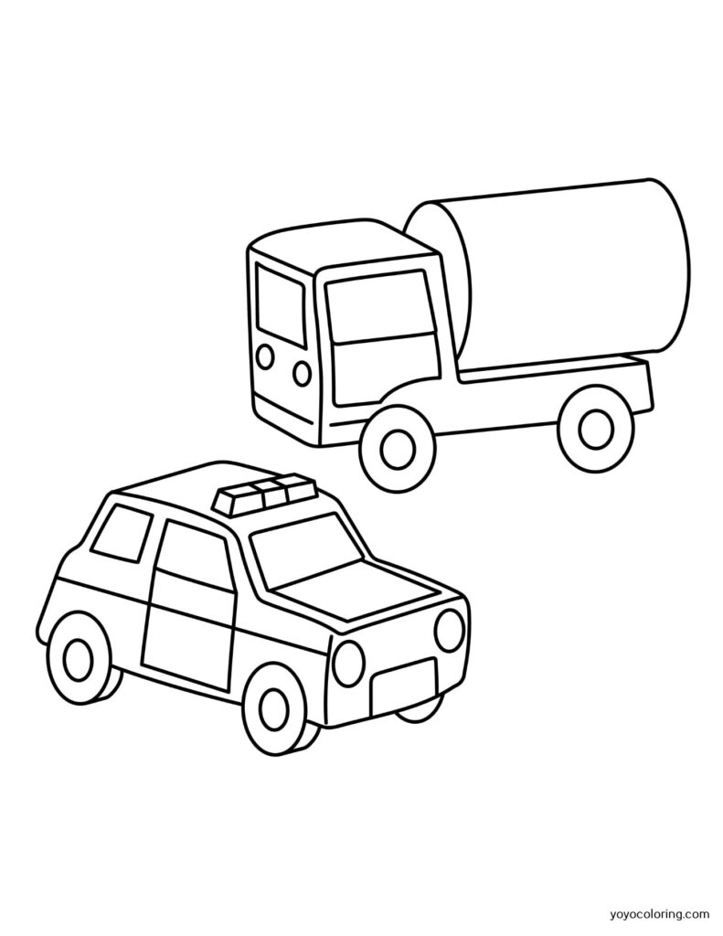 Toy Cars Coloring Pages