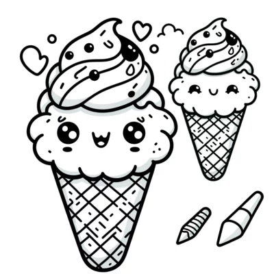 Kawaii ice cream coloring pages kawaii ice cream coloring pages kawaii ice cream coloring pages.