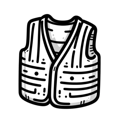 Illustration of a safety vest.
