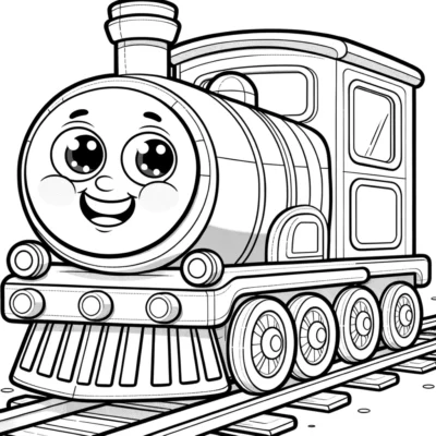 Dibujos para colorear de Thomas, la locomotora cisterna.