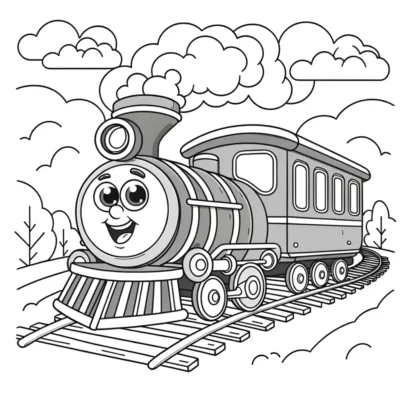 Thomas the tank engine coloring pages.